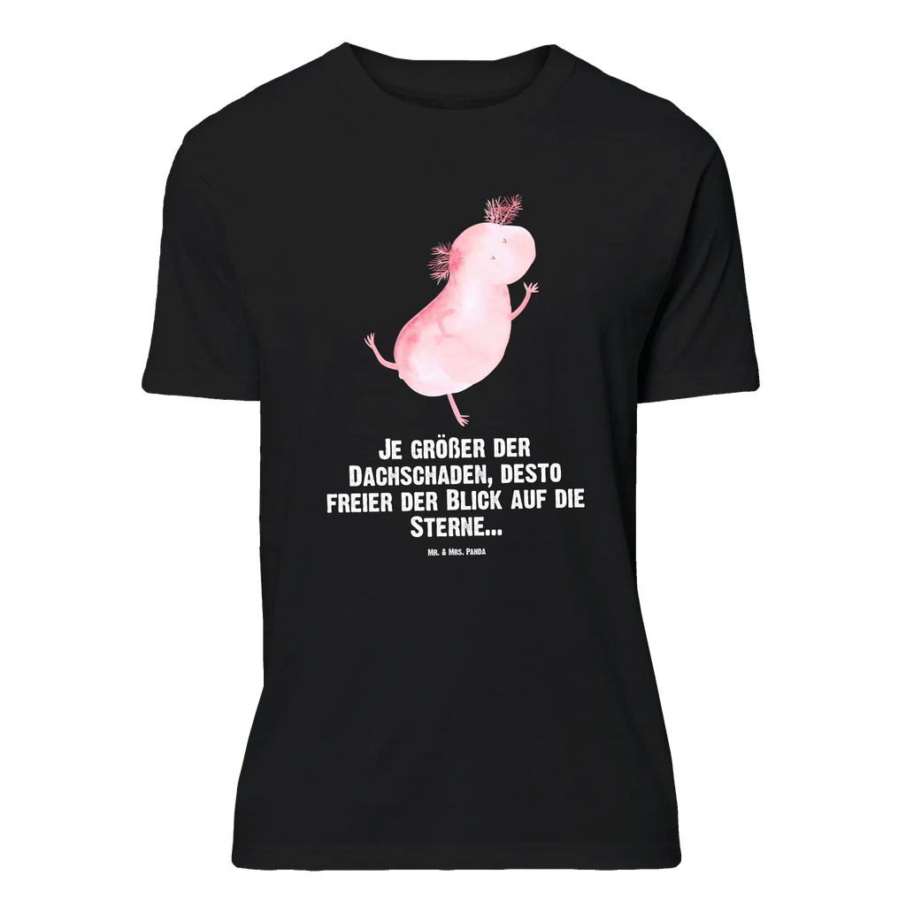 T-Shirt Standard Axolotl tanzt T-Shirt, Shirt, Tshirt, Lustiges T-Shirt, T-Shirt mit Spruch, Party, Junggesellenabschied, Jubiläum, Geburstag, Herrn, Damen, Männer, Frauen, Schlafshirt, Nachthemd, Sprüche, Axolotl, Molch, Axolot, Schwanzlurch, Lurch, Lurche, Dachschaden, Sterne, verrückt, Freundin, beste Freundin