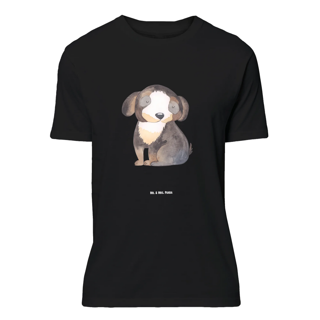 T-Shirt Standard Hund entspannt T-Shirt, Shirt, Tshirt, Lustiges T-Shirt, T-Shirt mit Spruch, Party, Junggesellenabschied, Jubiläum, Geburstag, Herrn, Damen, Männer, Frauen, Schlafshirt, Nachthemd, Sprüche, Hund, Hundemotiv, Haustier, Hunderasse, Tierliebhaber, Hundebesitzer, schwarzer Hund, Hundeliebe, Liebe, Hundeglück