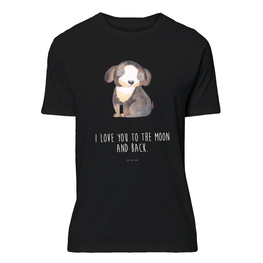 T-Shirt Standard Hund entspannt T-Shirt, Shirt, Tshirt, Lustiges T-Shirt, T-Shirt mit Spruch, Party, Junggesellenabschied, Jubiläum, Geburstag, Herrn, Damen, Männer, Frauen, Schlafshirt, Nachthemd, Sprüche, Hund, Hundemotiv, Haustier, Hunderasse, Tierliebhaber, Hundebesitzer, schwarzer Hund, Hundeliebe, Liebe, Hundeglück