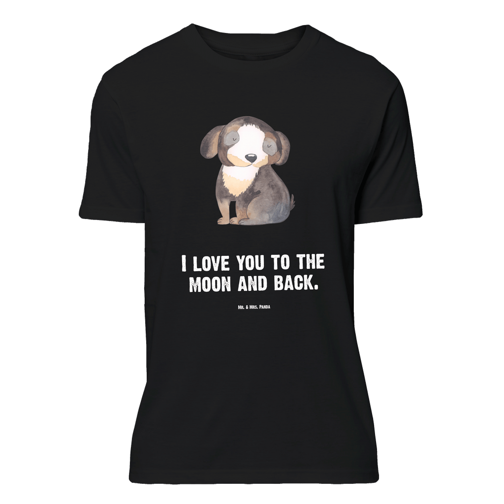 T-Shirt Standard Hund entspannt T-Shirt, Shirt, Tshirt, Lustiges T-Shirt, T-Shirt mit Spruch, Party, Junggesellenabschied, Jubiläum, Geburstag, Herrn, Damen, Männer, Frauen, Schlafshirt, Nachthemd, Sprüche, Hund, Hundemotiv, Haustier, Hunderasse, Tierliebhaber, Hundebesitzer, schwarzer Hund, Hundeliebe, Liebe, Hundeglück