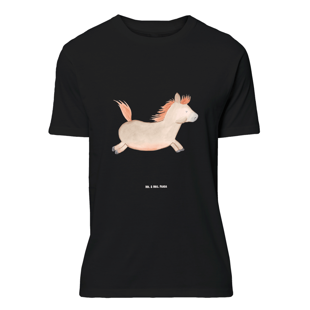 T-Shirt Standard Pferd springt T-Shirt, Shirt, Tshirt, Lustiges T-Shirt, T-Shirt mit Spruch, Party, Junggesellenabschied, Jubiläum, Geburstag, Herrn, Damen, Männer, Frauen, Schlafshirt, Nachthemd, Sprüche, Bauernhof, Hoftiere, Landwirt, Landwirtin, Pferd, Pony, Pferde, Stall, Pferdestall, ausreiten, reiten, Pferdebesitzer