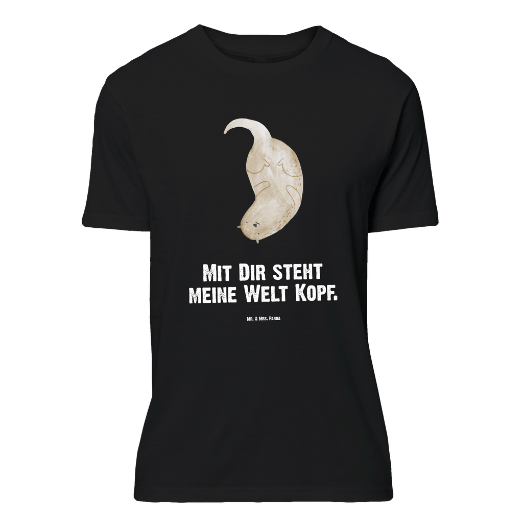 T-Shirt Standard Otter kopfüber T-Shirt, Shirt, Tshirt, Lustiges T-Shirt, T-Shirt mit Spruch, Party, Junggesellenabschied, Jubiläum, Geburstag, Herrn, Damen, Männer, Frauen, Schlafshirt, Nachthemd, Sprüche, Otter, Fischotter, Seeotter, Otter Seeotter See Otter