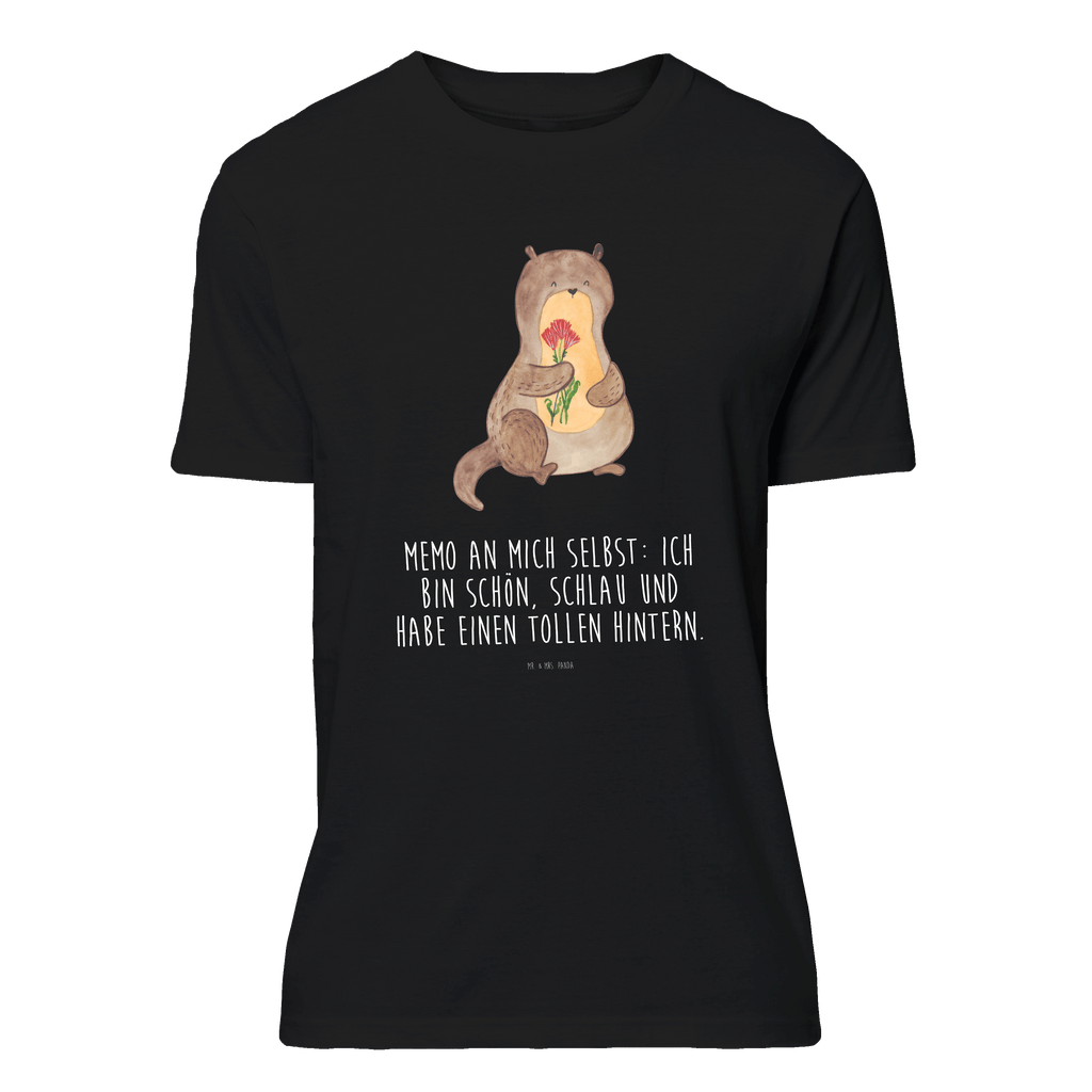 T-Shirt Standard Otter Blumenstrauß T-Shirt, Shirt, Tshirt, Lustiges T-Shirt, T-Shirt mit Spruch, Party, Junggesellenabschied, Jubiläum, Geburstag, Herrn, Damen, Männer, Frauen, Schlafshirt, Nachthemd, Sprüche, Otter, Fischotter, Seeotter, Otter Seeotter See Otter