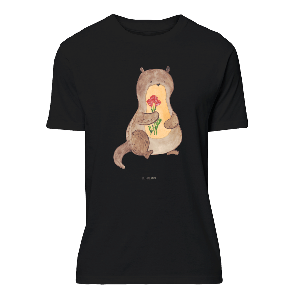 T-Shirt Standard Otter Blumenstrauß T-Shirt, Shirt, Tshirt, Lustiges T-Shirt, T-Shirt mit Spruch, Party, Junggesellenabschied, Jubiläum, Geburstag, Herrn, Damen, Männer, Frauen, Schlafshirt, Nachthemd, Sprüche, Otter, Fischotter, Seeotter, Otter Seeotter See Otter