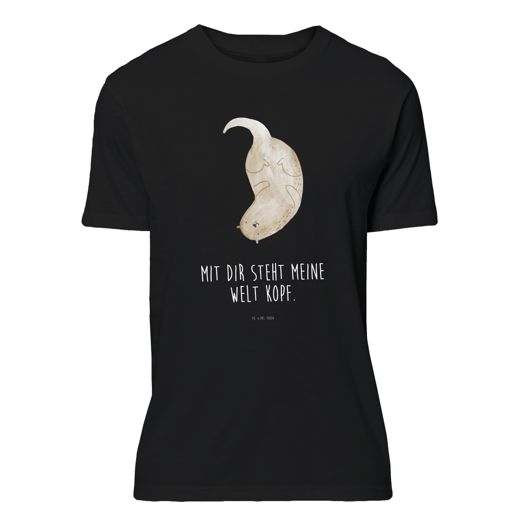 T-Shirt Standard Otter kopfüber T-Shirt, Shirt, Tshirt, Lustiges T-Shirt, T-Shirt mit Spruch, Party, Junggesellenabschied, Jubiläum, Geburstag, Herrn, Damen, Männer, Frauen, Schlafshirt, Nachthemd, Sprüche, Otter, Fischotter, Seeotter, Otter Seeotter See Otter