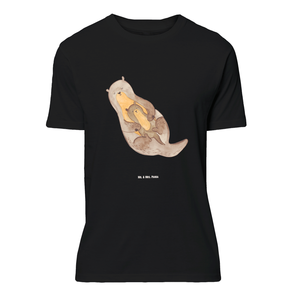 T-Shirt Standard Otter mit Kind T-Shirt, Shirt, Tshirt, Lustiges T-Shirt, T-Shirt mit Spruch, Party, Junggesellenabschied, Jubiläum, Geburstag, Herrn, Damen, Männer, Frauen, Schlafshirt, Nachthemd, Sprüche, Otter, Fischotter, Seeotter, Otter Seeotter See Otter