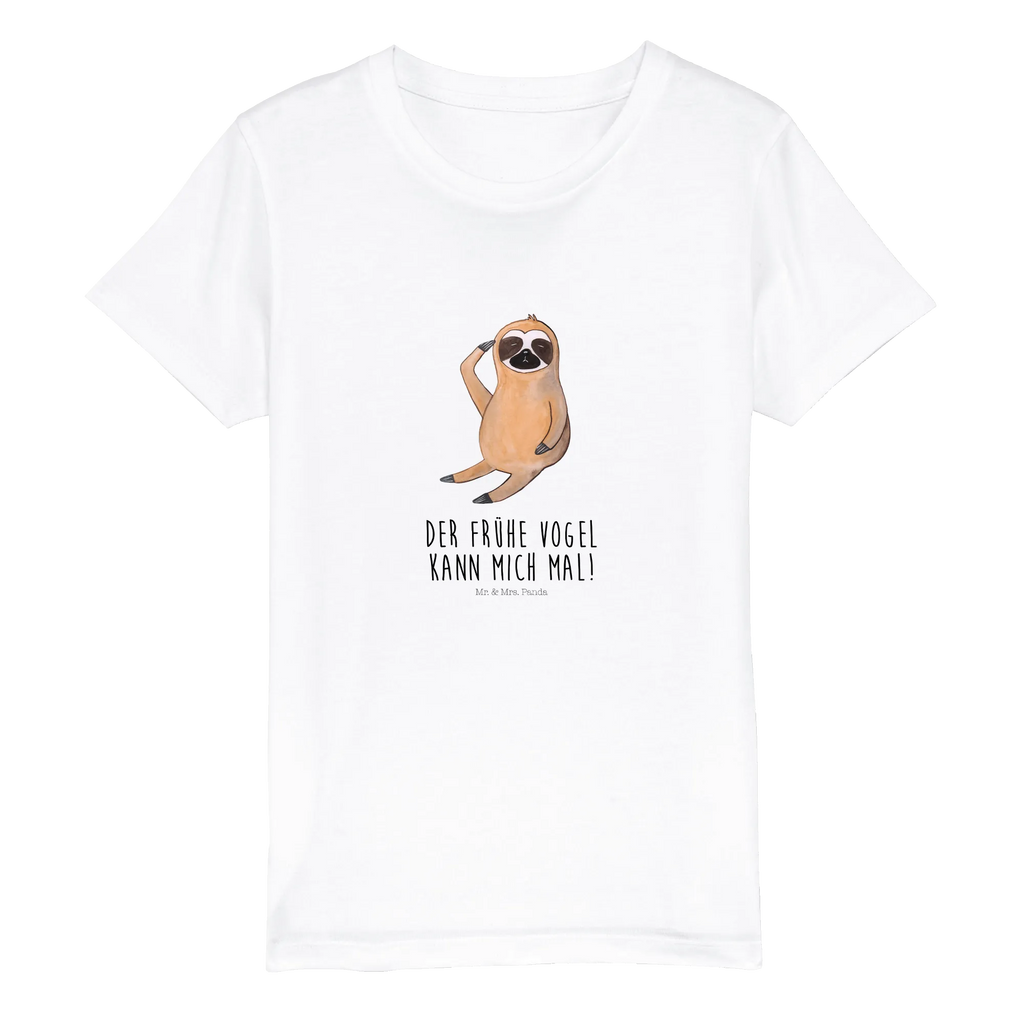 Organic Kinder T-Shirt Faultier Vogel zeigen Kinder T-Shirt, Kinder T-Shirt Mädchen, Kinder T-Shirt Jungen, Faultier, Faultier Geschenk, Faultier Deko, Faultiere, faul, Lieblingstier, Spinner, früher Vogel, der frühe Vogel, Frühaufsteher, Morgenmuffel, Vogel, Faultierwelt