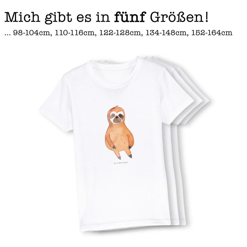 Organic Kinder T-Shirt Faultier Zufrieden Kinder T-Shirt, Kinder T-Shirt Mädchen, Kinder T-Shirt Jungen, Faultier, Faultier Geschenk, Faultier Deko, Faultiere, faul, Lieblingstier, Pause, relaxen, Glück, glücklich, zufrieden, happy, Zufriedenheit, Gelassenheit, Ruhe, Frieden