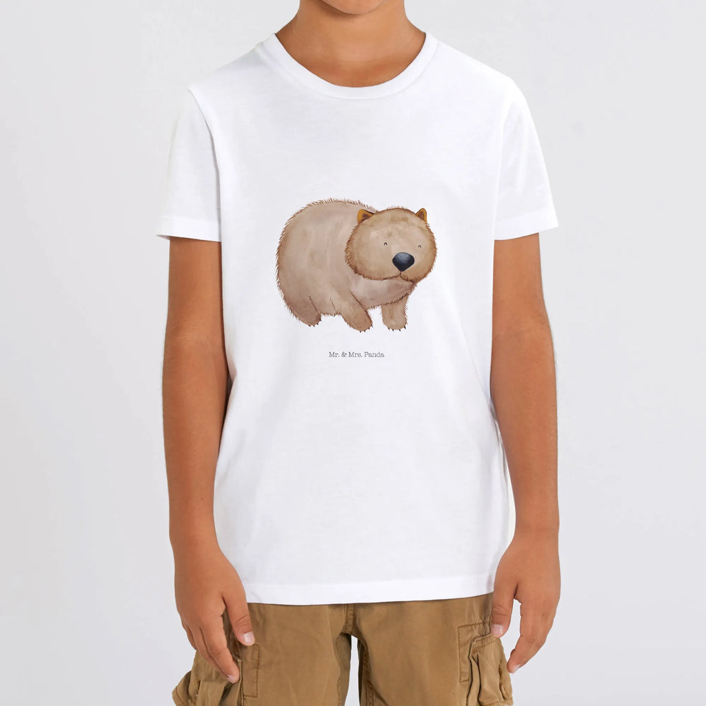 Organic Kinder T-Shirt Wombat Kinder T-Shirt, Kinder T-Shirt Mädchen, Kinder T-Shirt Jungen, Tiermotive, Gute Laune, lustige Sprüche, Tiere, Wombat, Das Leben ist schön, Motivation, Spruch, Australien