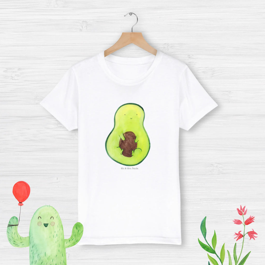 Organic Kinder T-Shirt Avocado Kern Kinder T-Shirt, Kinder T-Shirt Mädchen, Kinder T-Shirt Jungen, Avocado, Veggie, Vegan, Gesund, Avokado, Avocadokern, Kern, Pflanze, Spruch Leben