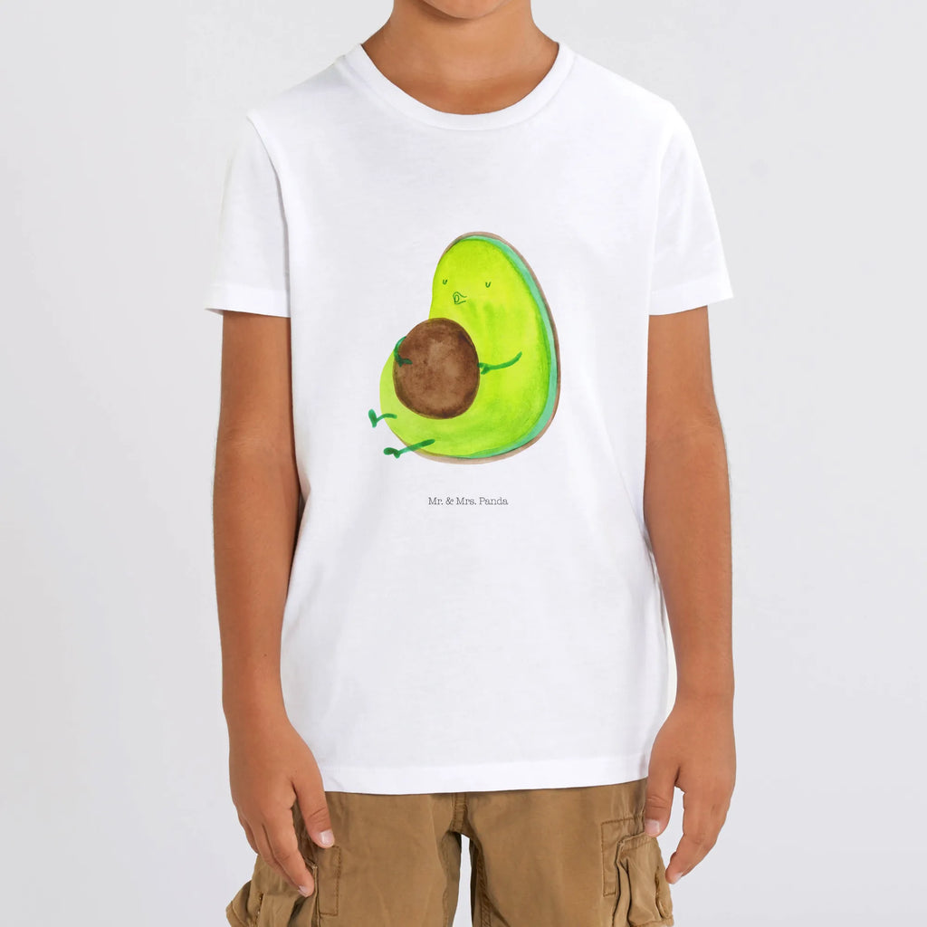 Organic Kinder T-Shirt Avocado Pfeifen Kinder T-Shirt, Kinder T-Shirt Mädchen, Kinder T-Shirt Jungen, Avocado, Veggie, Vegan, Gesund, Diät, Abnehmen, Ernährung, dick sein