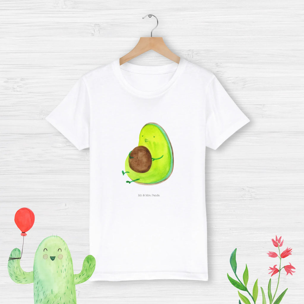 Organic Kinder T-Shirt Avocado Pfeifen Kinder T-Shirt, Kinder T-Shirt Mädchen, Kinder T-Shirt Jungen, Avocado, Veggie, Vegan, Gesund, Diät, Abnehmen, Ernährung, dick sein