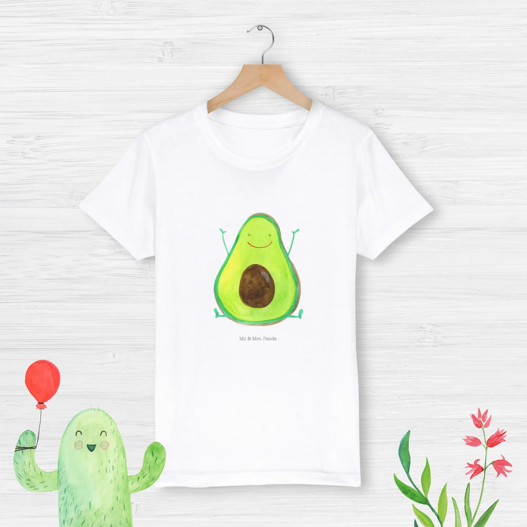 Organic Kinder T-Shirt Avocado Glücklich Kinder T-Shirt, Kinder T-Shirt Mädchen, Kinder T-Shirt Jungen, Avocado, Veggie, Vegan, Gesund, Chaos