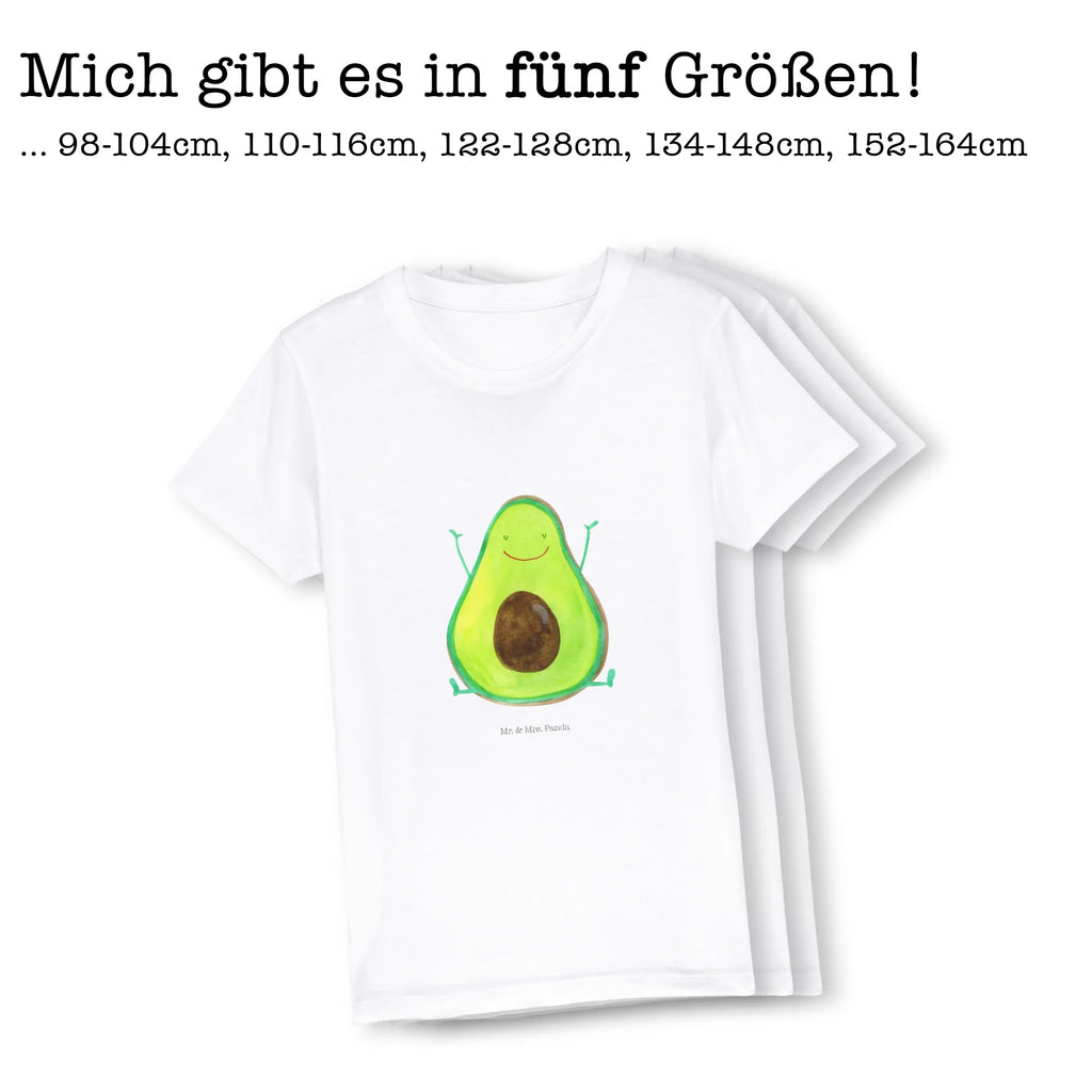 Organic Kinder T-Shirt Avocado Glücklich Kinder T-Shirt, Kinder T-Shirt Mädchen, Kinder T-Shirt Jungen, Avocado, Veggie, Vegan, Gesund, Chaos