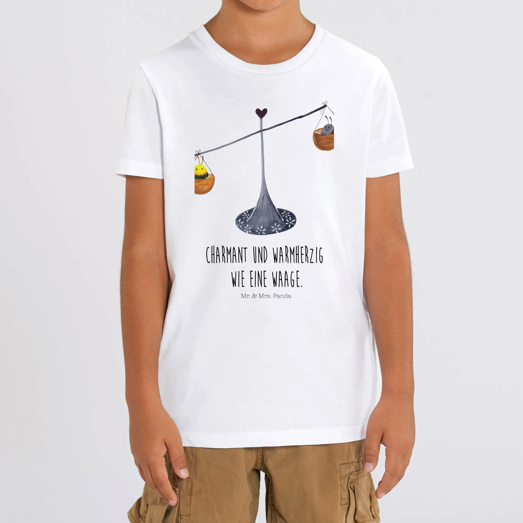 Organic Kinder T-Shirt Sternzeichen Waage Kinder T-Shirt, Kinder T-Shirt Mädchen, Kinder T-Shirt Jungen, Tierkreiszeichen, Sternzeichen, Horoskop, Astrologie, Aszendent, Waage, Waage Geschenk, Waage Sternzeichen, Geschenk Oktober, Geschenk September, Geburtstag Oktober, Geburtstag September, Gleichgewicht, Marienkäfer, Hummel, Biene