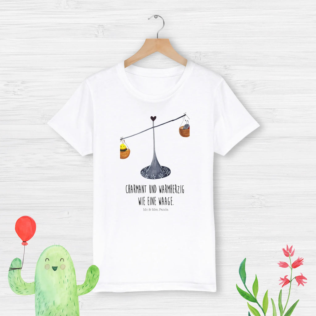 Organic Kinder T-Shirt Sternzeichen Waage Kinder T-Shirt, Kinder T-Shirt Mädchen, Kinder T-Shirt Jungen, Tierkreiszeichen, Sternzeichen, Horoskop, Astrologie, Aszendent, Waage, Waage Geschenk, Waage Sternzeichen, Geschenk Oktober, Geschenk September, Geburtstag Oktober, Geburtstag September, Gleichgewicht, Marienkäfer, Hummel, Biene