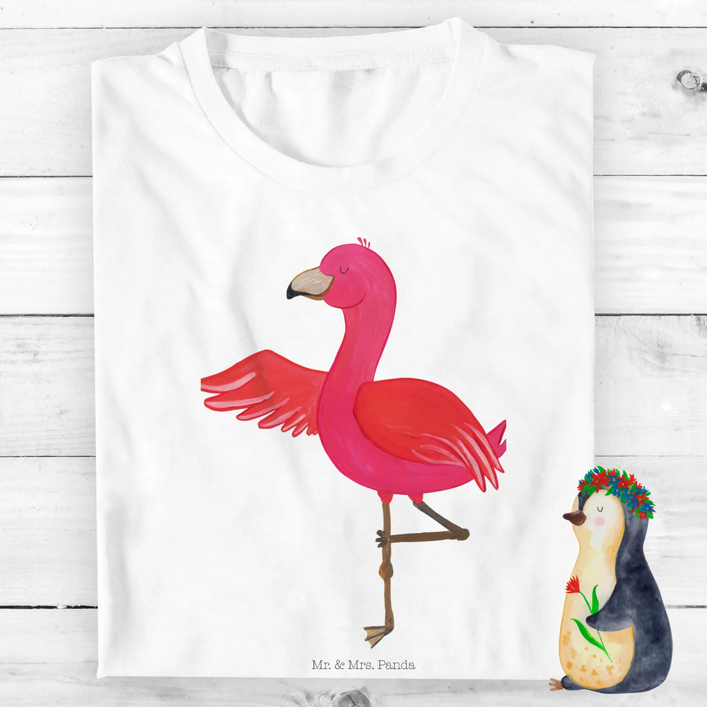 Organic Kinder T-Shirt Flamingo Yoga Kinder T-Shirt, Kinder T-Shirt Mädchen, Kinder T-Shirt Jungen, Flamingo, Vogel, Yoga, Namaste, Achtsamkeit, Yoga-Übung, Entspannung, Ärger, Aufregen, Tiefenentspannung