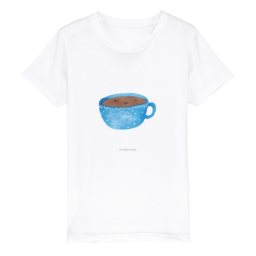 Organic Kinder T-Shirt Kaffee Tasse Kinder T-Shirt, Kinder T-Shirt Mädchen, Kinder T-Shirt Jungen, Tiermotive, Gute Laune, lustige Sprüche, Tiere, Kaffee, Tasse, Liebe, Geschmack, Genuss, Glücklich