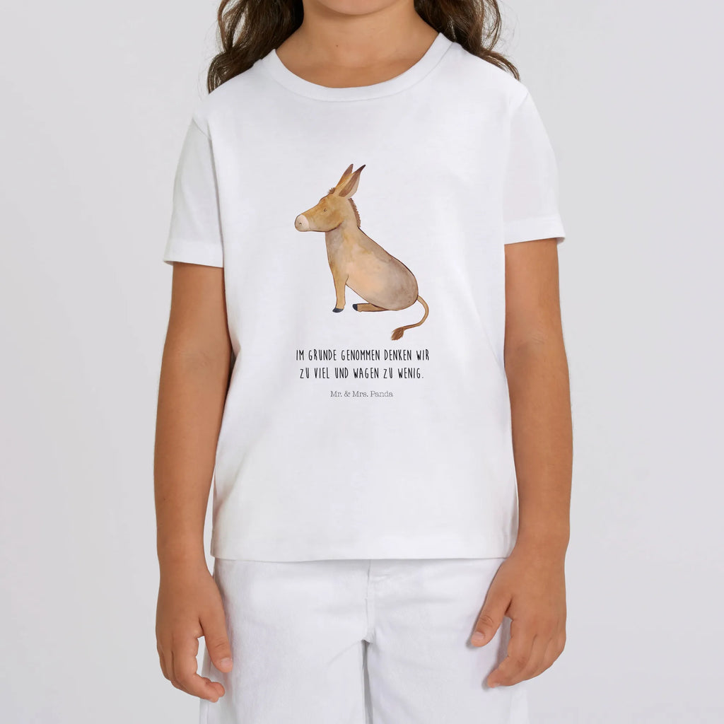 Organic Kinder T-Shirt Esel Kinder T-Shirt, Kinder T-Shirt Mädchen, Kinder T-Shirt Jungen, Tiermotive, Gute Laune, lustige Sprüche, Tiere, Esel, Weisheit, Lebensmut, Lebensglück, Ziel, Lebensziel, Mut, erfolg, tapferkeit, positive gedanken, zuversicht