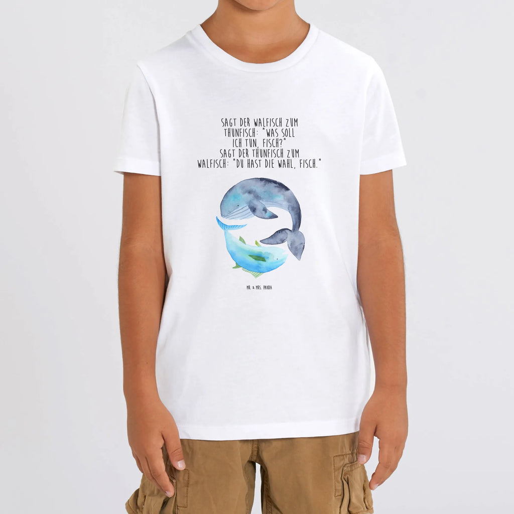 Organic Kinder T-Shirt Walfisch Thunfisch Kinder T-Shirt, Kinder T-Shirt Mädchen, Kinder T-Shirt Jungen, Tiermotive, Gute Laune, lustige Sprüche, Tiere, Wal, Wahl, Tunfisch, Wortwitz lustig, Spruch lustig, Flachwitz, Witz, Spruch des Tages, Flachwitz Geschenk