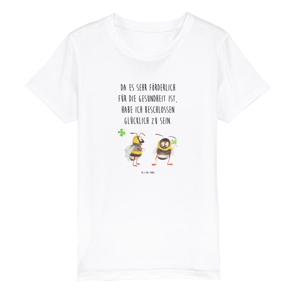 Organic Kinder T-Shirt Hummeln Kleeblatt Kinder T-Shirt, Kinder T-Shirt Mädchen, Kinder T-Shirt Jungen, Tiermotive, Gute Laune, lustige Sprüche, Tiere, Hummel, Biene, Spruch positiv, Biene Deko, Spruch schön, glücklich sein, glücklich werden, Spruch fröhlich