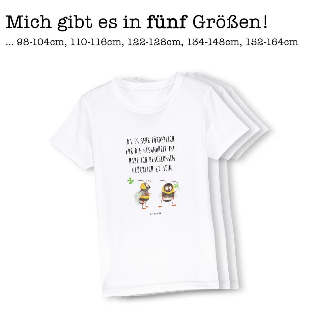 Organic Kinder T-Shirt Hummeln Kleeblatt Kinder T-Shirt, Kinder T-Shirt Mädchen, Kinder T-Shirt Jungen, Tiermotive, Gute Laune, lustige Sprüche, Tiere, Hummel, Biene, Spruch positiv, Biene Deko, Spruch schön, glücklich sein, glücklich werden, Spruch fröhlich