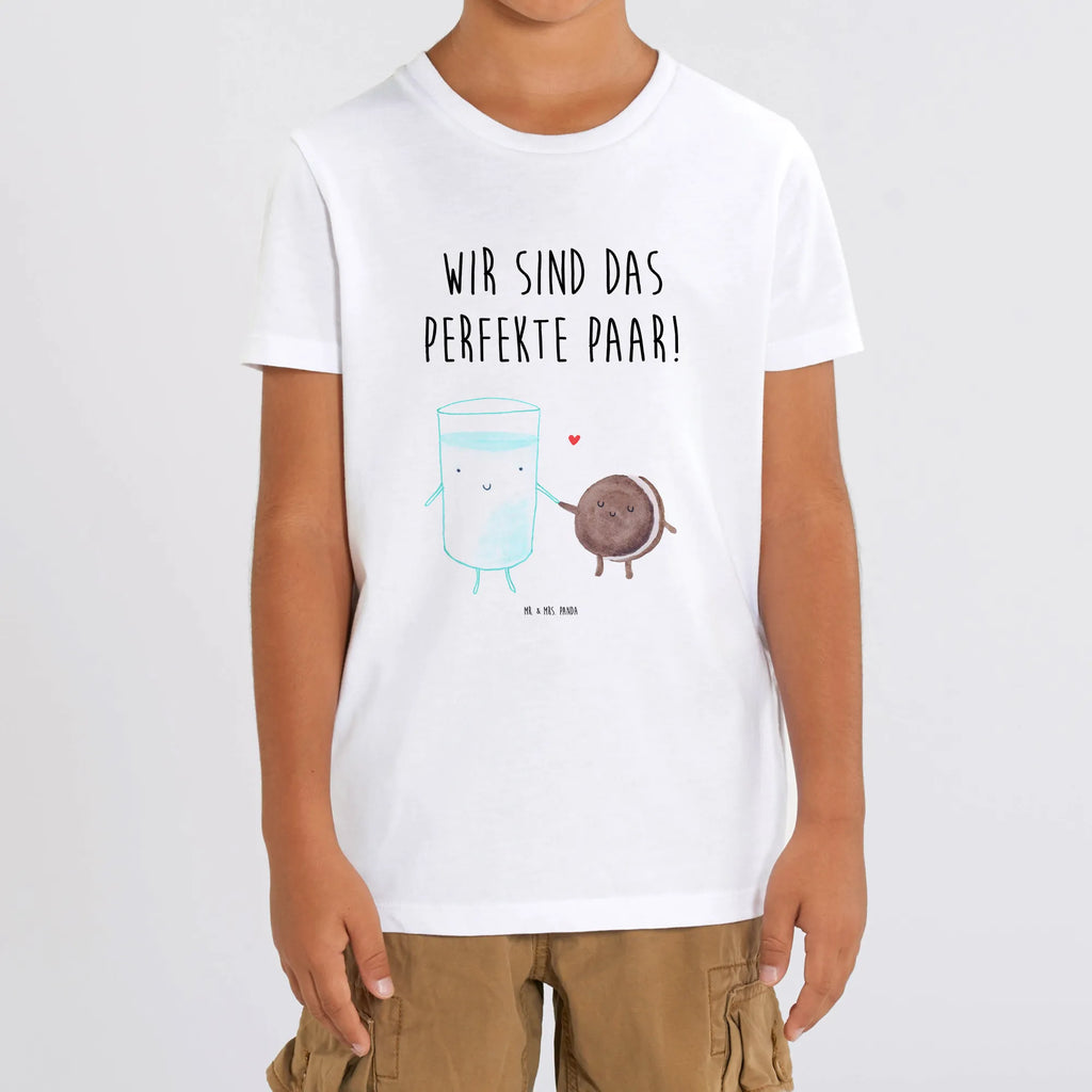 Organic Kinder T-Shirt Milch Keks Kinder T-Shirt, Kinder T-Shirt Mädchen, Kinder T-Shirt Jungen, Tiermotive, Gute Laune, lustige Sprüche, Tiere, Milk, Cookie, Milch, Keks, Kekse, Kaffee, Einladung Frühstück, Motiv süß, romantisch, perfektes Paar