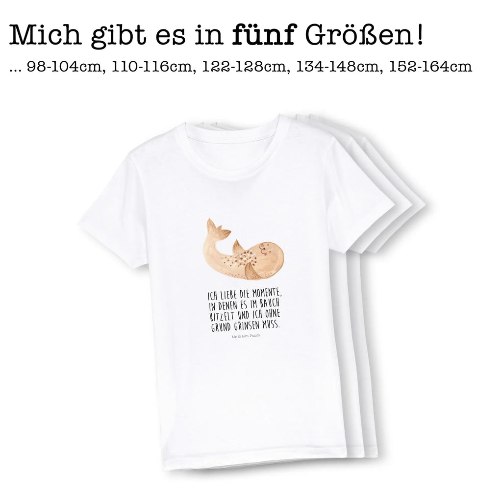 Organic Kinder T-Shirt Robbe Liegen Kinder T-Shirt, Kinder T-Shirt Mädchen, Kinder T-Shirt Jungen, Tiermotive, Gute Laune, lustige Sprüche, Tiere, Robbe, Robben, Seehund, Strand, Meerestier, Ostsee, Nordsee, Lachen, Freude