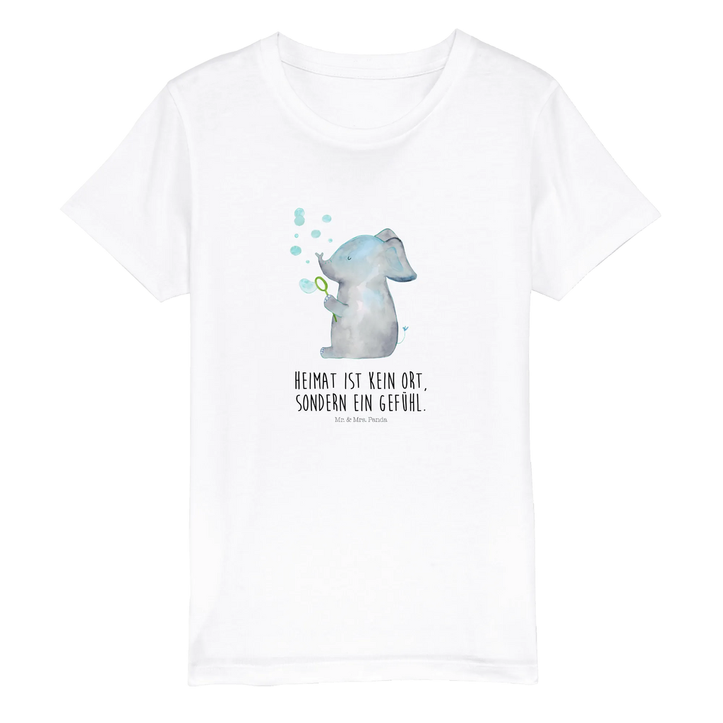 Organic Kinder T-Shirt Elefant Seifenblasen Kinder T-Shirt, Kinder T-Shirt Mädchen, Kinder T-Shirt Jungen, Tiermotive, Gute Laune, lustige Sprüche, Tiere, Elefant, Elefanten, Dickhäuter, Rüsseltier, Seifenblasen, Liebe, Heimat, Gefühl. Daheim, Liebesbeweis, Liebesspruch