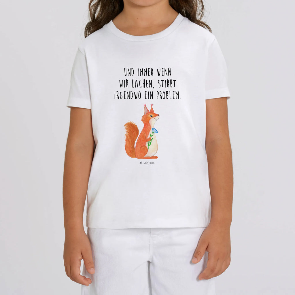 Organic Kinder T-Shirt Eichhörnchen Blume Kinder T-Shirt, Kinder T-Shirt Mädchen, Kinder T-Shirt Jungen, Tiermotive, Gute Laune, lustige Sprüche, Tiere, Eichhörnchen, Eichhorn, Spruch positiv, Lachen, Spaß, Motivation Sprüche, Motivation Bilder, glücklich Spruch, Spruch Deko