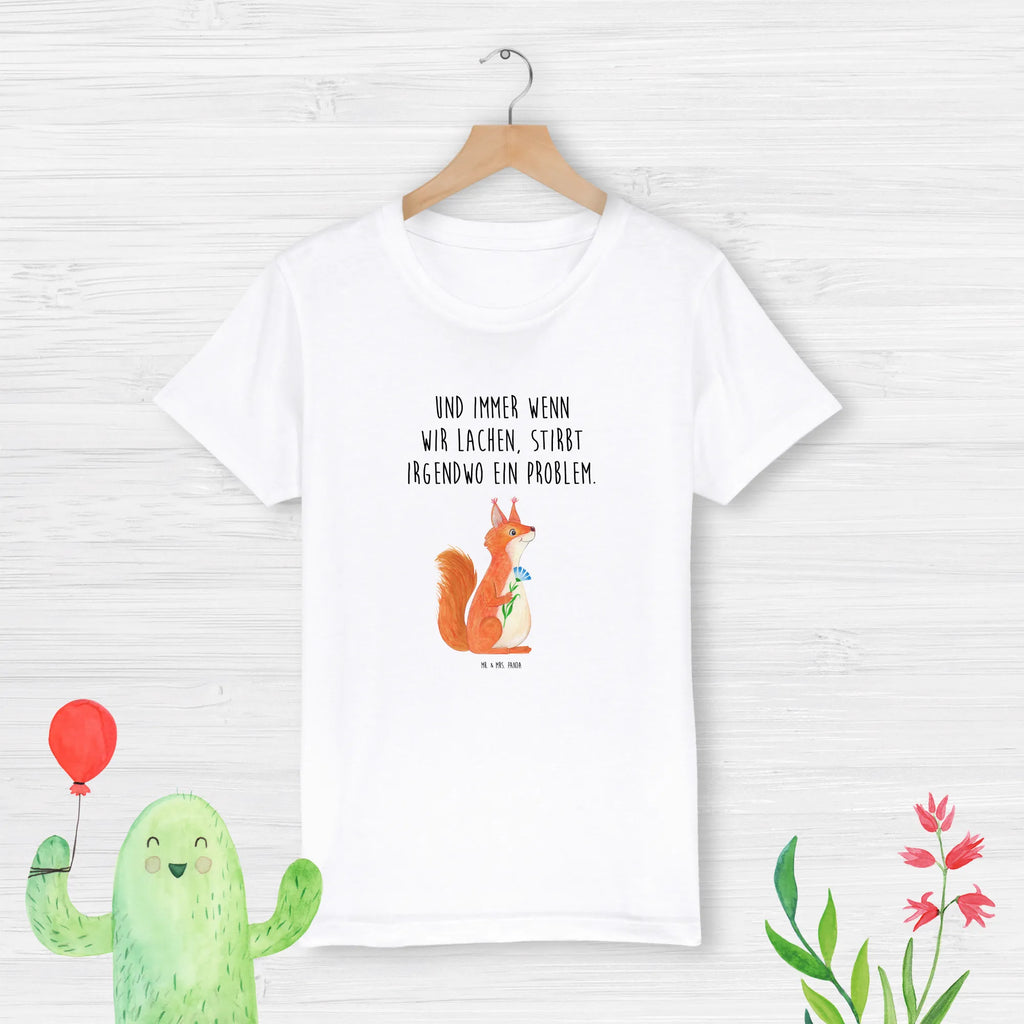 Organic Kinder T-Shirt Eichhörnchen Blume Kinder T-Shirt, Kinder T-Shirt Mädchen, Kinder T-Shirt Jungen, Tiermotive, Gute Laune, lustige Sprüche, Tiere, Eichhörnchen, Eichhorn, Spruch positiv, Lachen, Spaß, Motivation Sprüche, Motivation Bilder, glücklich Spruch, Spruch Deko