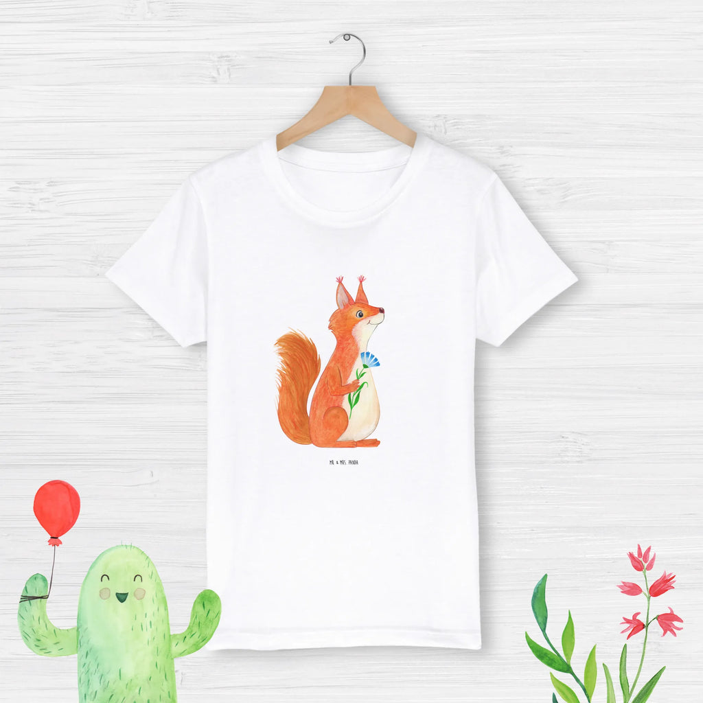 Organic Kinder T-Shirt Eichhörnchen Blume Kinder T-Shirt, Kinder T-Shirt Mädchen, Kinder T-Shirt Jungen, Tiermotive, Gute Laune, lustige Sprüche, Tiere, Eichhörnchen, Eichhorn, Spruch positiv, Lachen, Spaß, Motivation Sprüche, Motivation Bilder, glücklich Spruch, Spruch Deko