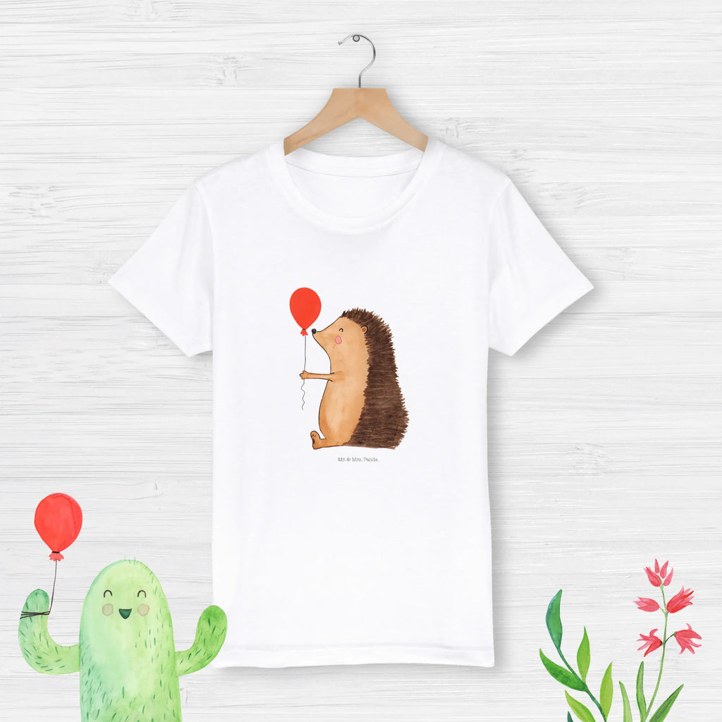 Organic Kinder T-Shirt Igel Luftballon Kinder T-Shirt, Kinder T-Shirt Mädchen, Kinder T-Shirt Jungen, Tiermotive, Gute Laune, lustige Sprüche, Tiere, Igel, Geburtstag, Herzlichen Glückwunsch, Glückwunsch, Geburtstagskind, Ballon, Happy Birthday