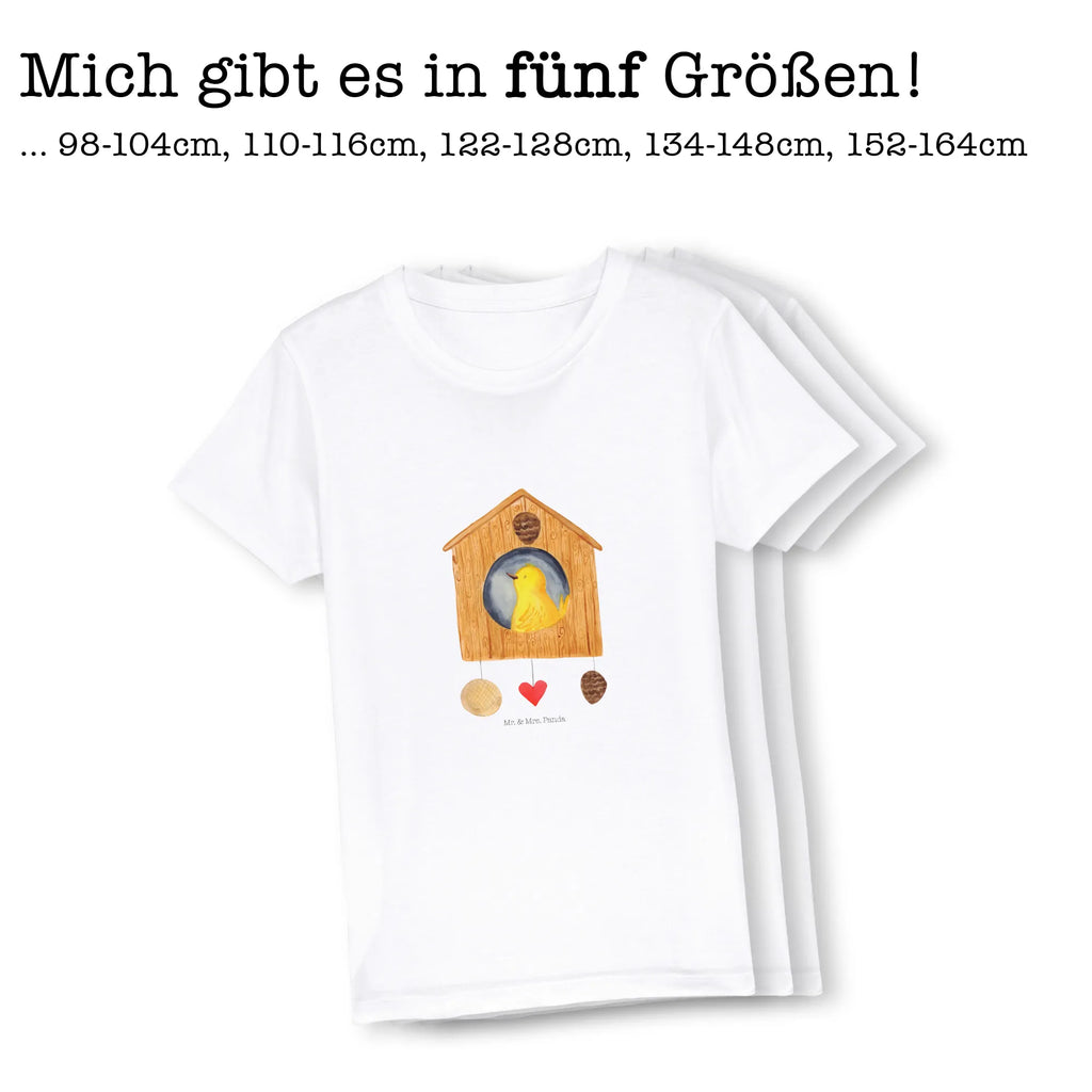 Organic Kinder T-Shirt Vogelhaus Home Kinder T-Shirt, Kinder T-Shirt Mädchen, Kinder T-Shirt Jungen, Tiermotive, Gute Laune, lustige Sprüche, Tiere, Vogelhaus, Vogel, Home sweet Home, Einzug, Umzug, Geschenk, Einzugsgeschenk, Hausbau, Haus