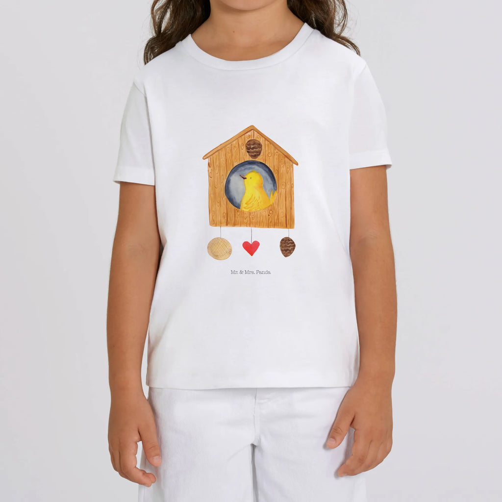 Organic Kinder T-Shirt Vogel Haus Kinder T-Shirt, Kinder T-Shirt Mädchen, Kinder T-Shirt Jungen, Tiermotive, Gute Laune, lustige Sprüche, Tiere, Vogel, Vögel, Vogelhaus, Vogelhäuschen, Home sweet home, Zuhause, Nest, Eigenheim, Familie, Wohnung, Haus, unser Haus, Lieblingsort, Castle