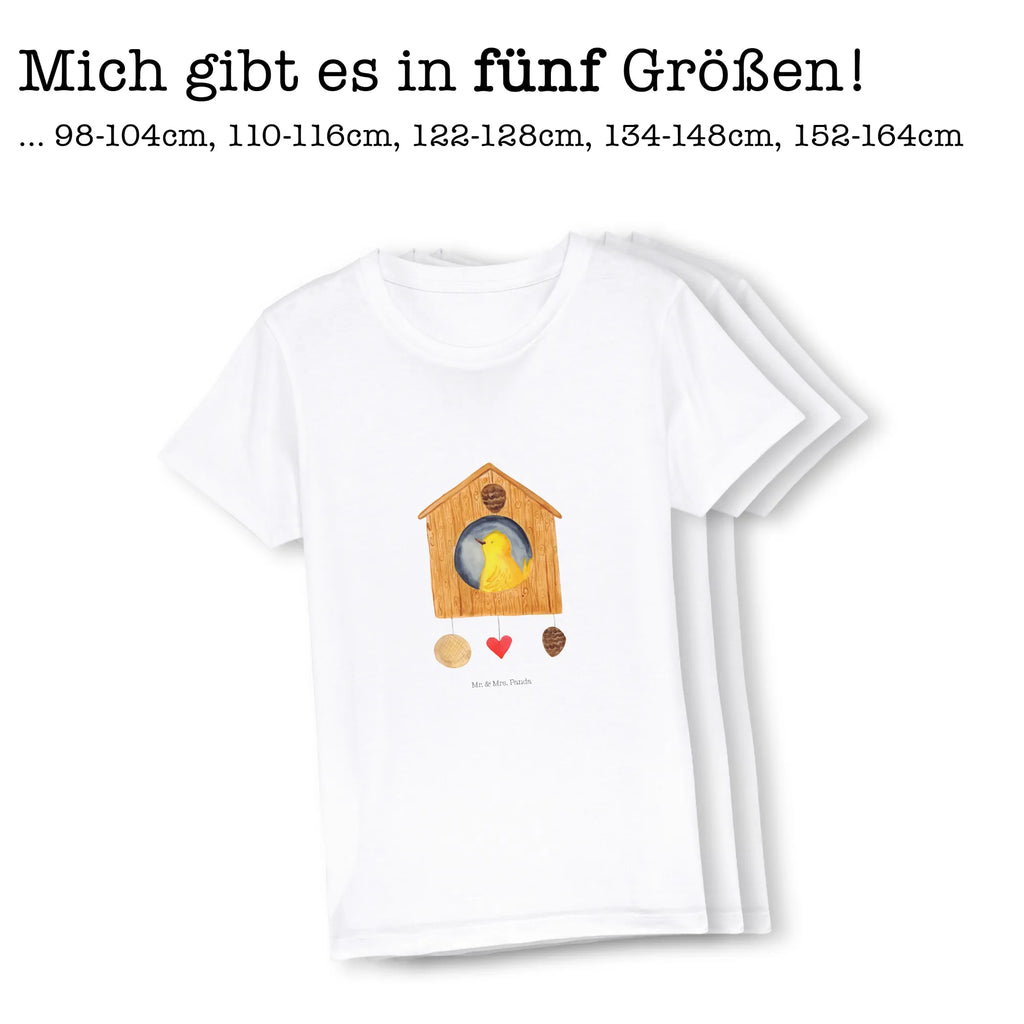 Organic Kinder T-Shirt Vogel Haus Kinder T-Shirt, Kinder T-Shirt Mädchen, Kinder T-Shirt Jungen, Tiermotive, Gute Laune, lustige Sprüche, Tiere, Vogel, Vögel, Vogelhaus, Vogelhäuschen, Home sweet home, Zuhause, Nest, Eigenheim, Familie, Wohnung, Haus, unser Haus, Lieblingsort, Castle