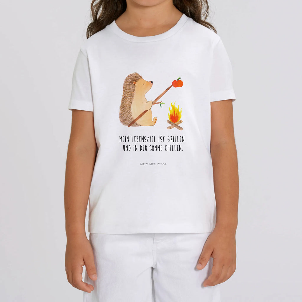 Organic Kinder T-Shirt Igel Grillen Kinder T-Shirt, Kinder T-Shirt Mädchen, Kinder T-Shirt Jungen, Tiermotive, Gute Laune, lustige Sprüche, Tiere, Igel, Grillen, Ziele, Motivation, arbeitslos, Sinn des Lebens, Spruch