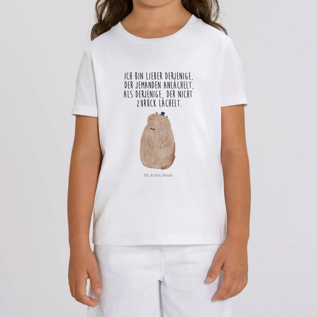 Organic Kinder T-Shirt Murmeltier Kinder T-Shirt, Kinder T-Shirt Mädchen, Kinder T-Shirt Jungen, Tiermotive, Gute Laune, lustige Sprüche, Tiere, Murmeltier, Knigge, Fröhlichkeit, Freundlichkeit, Respekt, Anstand