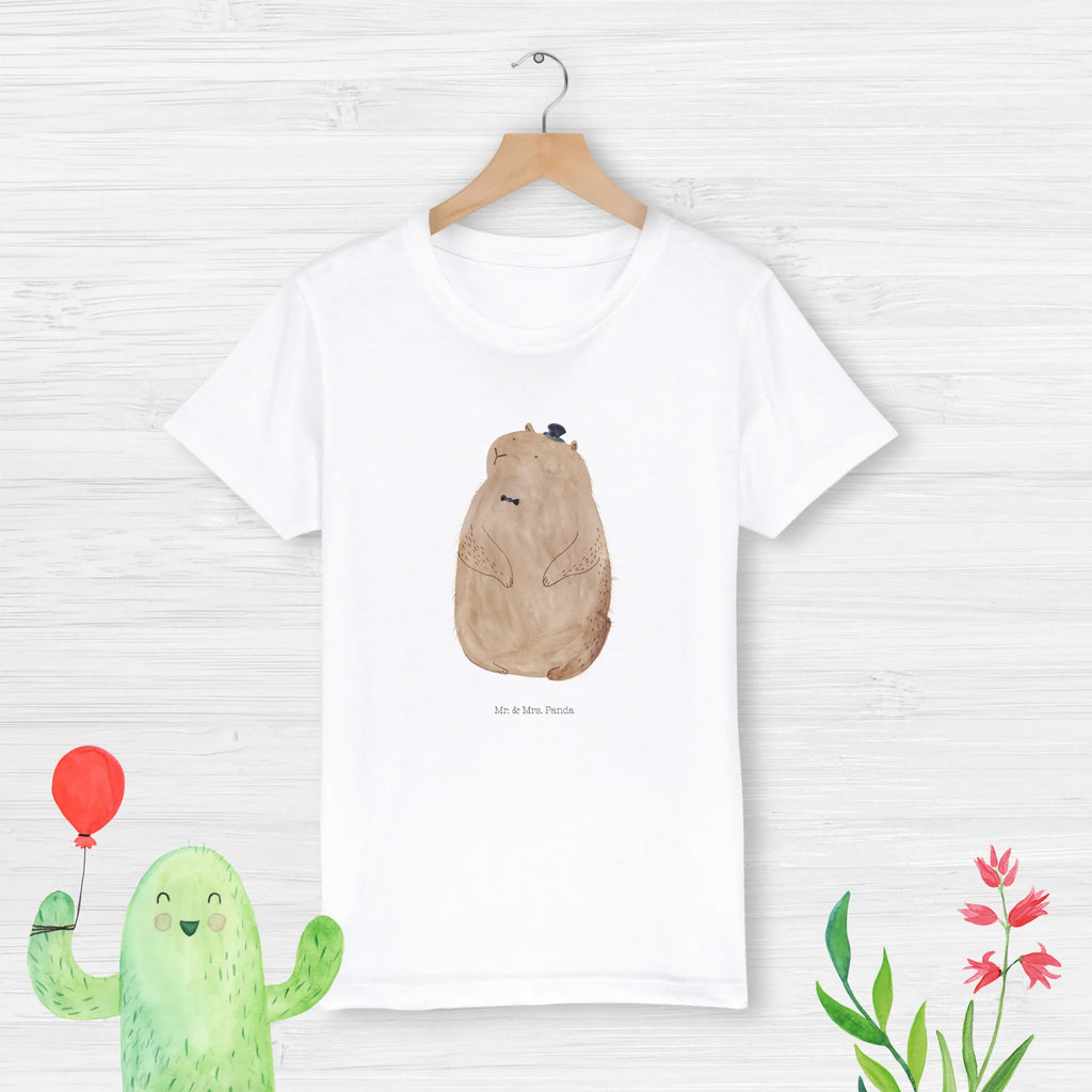 Organic Kinder T-Shirt Murmeltier Kinder T-Shirt, Kinder T-Shirt Mädchen, Kinder T-Shirt Jungen, Tiermotive, Gute Laune, lustige Sprüche, Tiere, Murmeltier, Knigge, Fröhlichkeit, Freundlichkeit, Respekt, Anstand