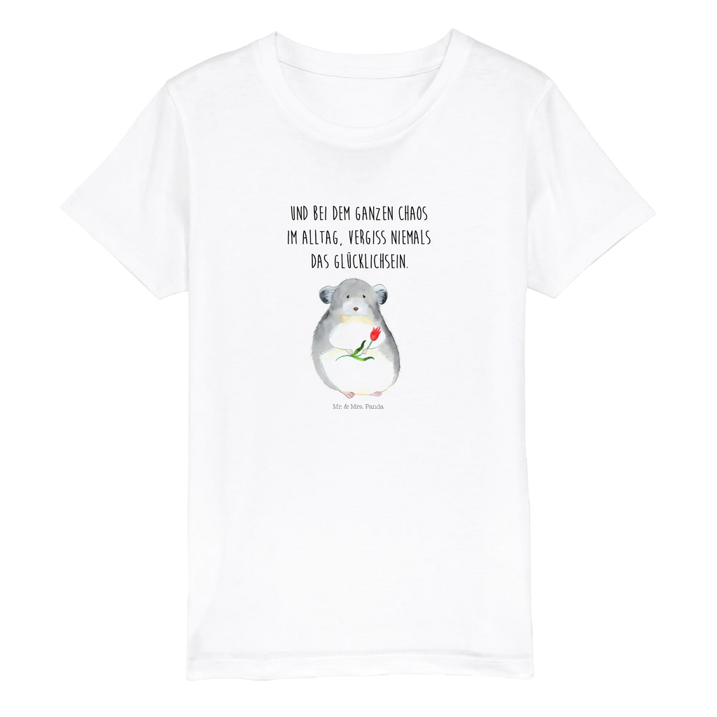 Organic Kinder T-Shirt Chinchilla Blume Kinder T-Shirt, Kinder T-Shirt Mädchen, Kinder T-Shirt Jungen, Tiermotive, Gute Laune, lustige Sprüche, Tiere, Chinchilla, Chinchillas, Liebeskummer, Kummer, Depressionen, traurig sein, Chaos, Glücklichsein, Büro, Büroalltag