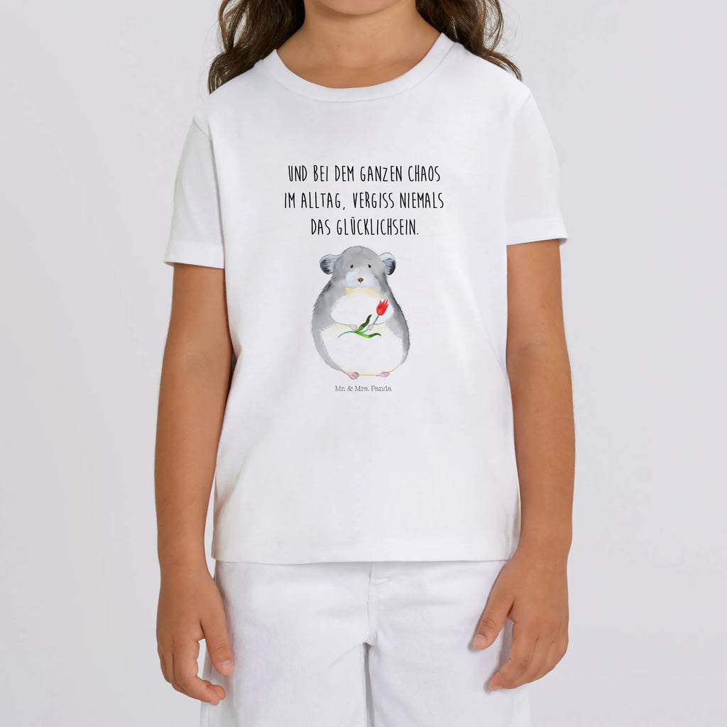 Organic Kinder T-Shirt Chinchilla Blume Kinder T-Shirt, Kinder T-Shirt Mädchen, Kinder T-Shirt Jungen, Tiermotive, Gute Laune, lustige Sprüche, Tiere, Chinchilla, Chinchillas, Liebeskummer, Kummer, Depressionen, traurig sein, Chaos, Glücklichsein, Büro, Büroalltag