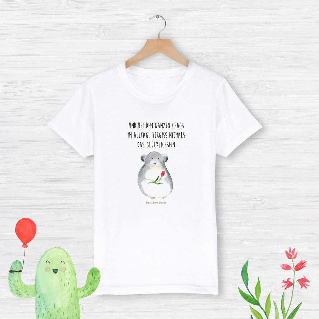 Organic Kinder T-Shirt Chinchilla Blume Kinder T-Shirt, Kinder T-Shirt Mädchen, Kinder T-Shirt Jungen, Tiermotive, Gute Laune, lustige Sprüche, Tiere, Chinchilla, Chinchillas, Liebeskummer, Kummer, Depressionen, traurig sein, Chaos, Glücklichsein, Büro, Büroalltag