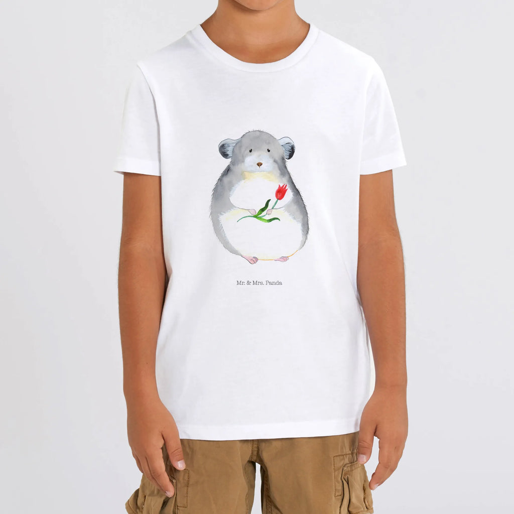 Organic Kinder T-Shirt Chinchilla Blume Kinder T-Shirt, Kinder T-Shirt Mädchen, Kinder T-Shirt Jungen, Tiermotive, Gute Laune, lustige Sprüche, Tiere, Chinchilla, Chinchillas, Liebeskummer, Kummer, Depressionen, traurig sein, Chaos, Glücklichsein, Büro, Büroalltag