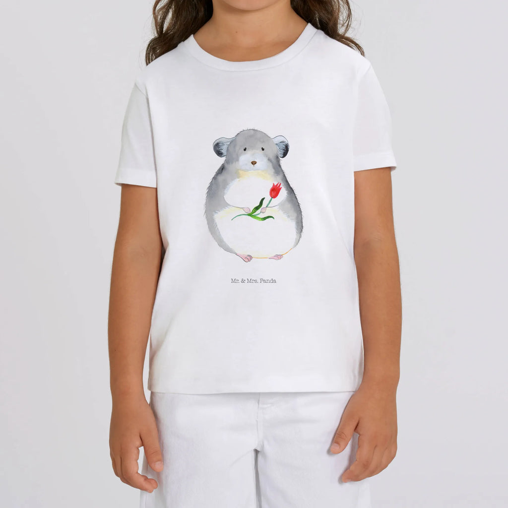 Organic Kinder T-Shirt Chinchilla Blume Kinder T-Shirt, Kinder T-Shirt Mädchen, Kinder T-Shirt Jungen, Tiermotive, Gute Laune, lustige Sprüche, Tiere, Chinchilla, Chinchillas, Liebeskummer, Kummer, Depressionen, traurig sein, Chaos, Glücklichsein, Büro, Büroalltag