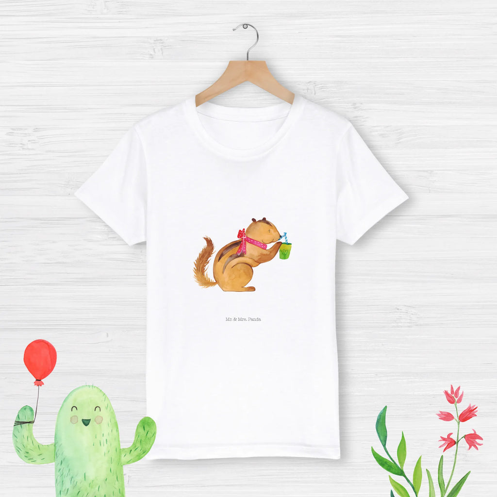 Organic Kinder T-Shirt Eichhörnchen Smoothie Kinder T-Shirt, Kinder T-Shirt Mädchen, Kinder T-Shirt Jungen, Tiermotive, Gute Laune, lustige Sprüche, Tiere, Green Smoothies, Diät, Abnehmen, Streifenhörnchen, Eichhörnchen