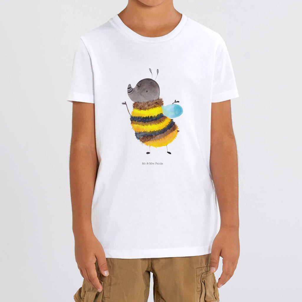 Organic Kinder T-Shirt Hummel flauschig Kinder T-Shirt, Kinder T-Shirt Mädchen, Kinder T-Shirt Jungen, Tiermotive, Gute Laune, lustige Sprüche, Tiere, Hummel, Flauschig, Biene, Blume, Natur