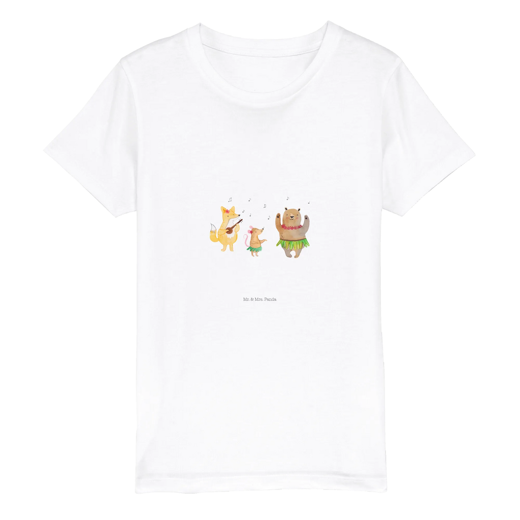 Organic Kinder T-Shirt Waldtiere Aloha Kinder T-Shirt, Kinder T-Shirt Mädchen, Kinder T-Shirt Jungen, Tiermotive, Gute Laune, lustige Sprüche, Tiere, Wald, Waldtiere, Musik, Aloha, Bär, Hase, Igel, Tanzen, Leben, Lachen