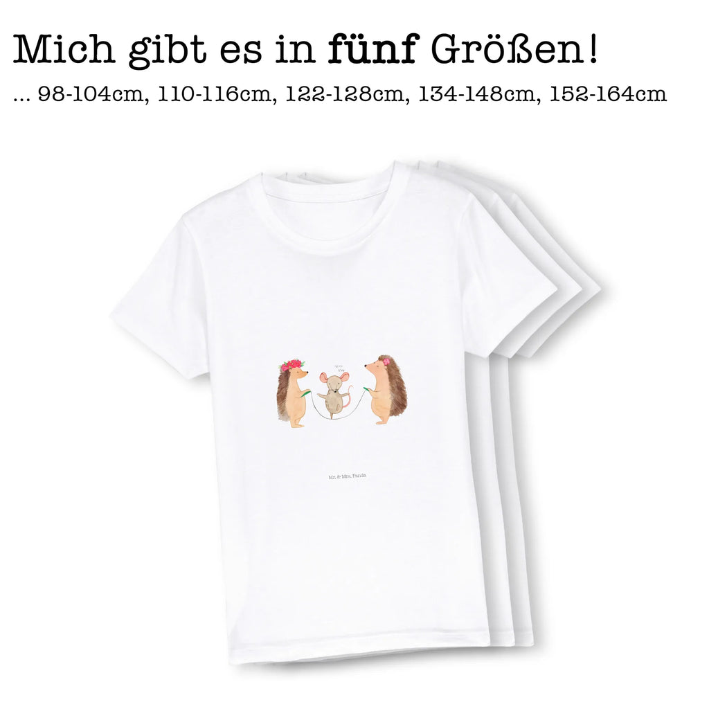 Organic Kinder T-Shirt Igel Seilhüpfen Kinder T-Shirt, Kinder T-Shirt Mädchen, Kinder T-Shirt Jungen, Tiermotive, Gute Laune, lustige Sprüche, Tiere, Igel, Maus, Seilspringen, Seilhüpfen, Kinder, Kindergarten