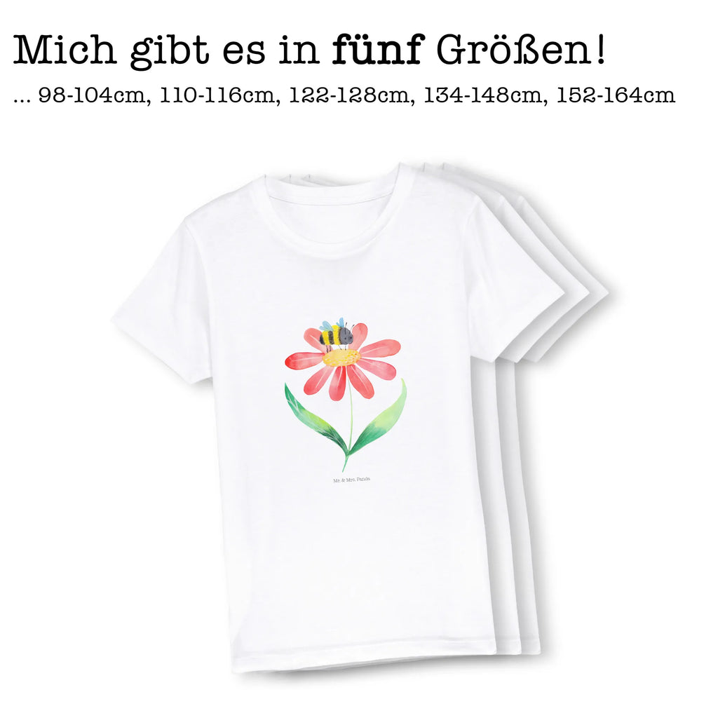 Organic Kinder T-Shirt Hummel Blume Kinder T-Shirt, Kinder T-Shirt Mädchen, Kinder T-Shirt Jungen, Tiermotive, Gute Laune, lustige Sprüche, Tiere, Hummel, Blume, Wespe, Flauschig, Natur, Feld, Hummeln, Biene