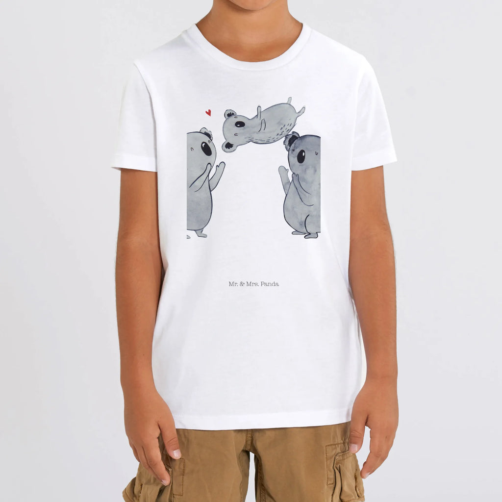 Organic Kinder T-Shirt Koala Feiern Sich Kinder T-Shirt, Kinder T-Shirt Mädchen, Kinder T-Shirt Jungen, Geburtstag, Geburtstagsgeschenk, Geschenk, Koala, Familie, Kind, Eltern, Herz, Liebe